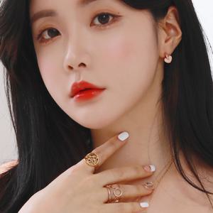[헤스티아][핑크선물포장+쇼핑백] Averi Surgical Steel Ring  서지컬(써지컬) 반지