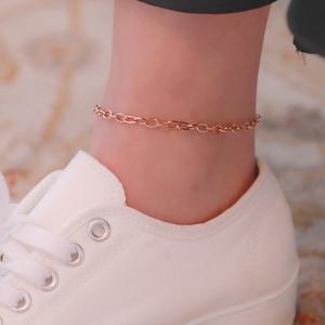 [핑크선물포장 쇼핑백] Saniyah Surgical Steel Ankle bracelet  / 서지컬(써지컬) 발찌