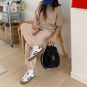 반팔맨투맨 절개 시보리 밴딩 조거팬츠 봄츄리링세트