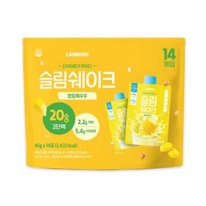 랩노쉬 슬림쉐이크 초당옥수수맛 45g X 14개 단백질 쉐이크 코스트코