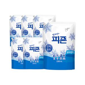 피죤 섬유유연제 리필 블루비앙카 2300ml x 6개