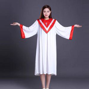 나풀나풀 성가대가운 찬양대가운 지휘자가운 목사가운