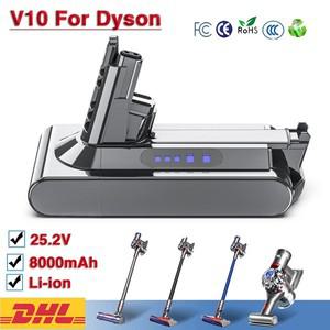 다이슨 호환 V6 V7 V8 V10 시리즈 SV12 DC62 용 21.6V 배터리 진공 청소기 예비 6000mAh 충전식