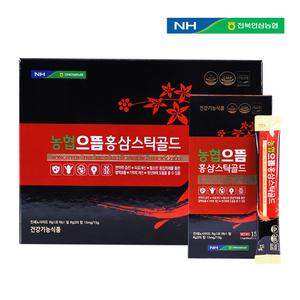 농협 홍삼 스틱 골드 진세노사이드 Rg3 홍삼농축액 6년근 국내산 녹용 참당귀 사포닌 식약청