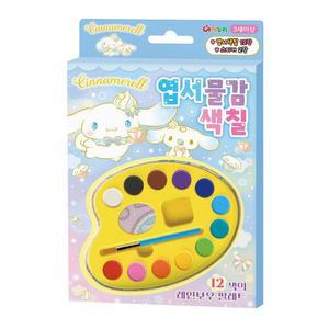[MEL0LO8Q_52GP]색칠 산리오캐릭터즈 시나모롤 엽서 물감