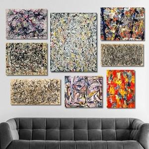 [하프클럽/셀러허브]잭슨폴록 명화 인테리어액자 No13~24 캔버스 20호(73x53cm)