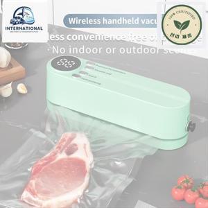 실링기 비닐접착기 밀봉기 비닐 미니 무선 자동 진공 씰링 기계 주방 야외 피크닉 식품 보존을위한 휴대용