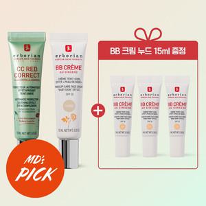에르보리앙 미니팩 CC레드코렉트15ml+BB크림 아이보리15ml +5mlx3개 289712