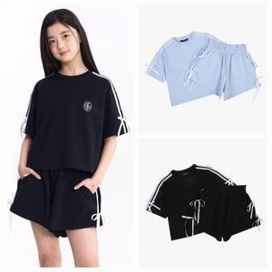 [더데이걸] sh06 발레코어크롭반팔반바지세트  TGMS25302 (S32902561)