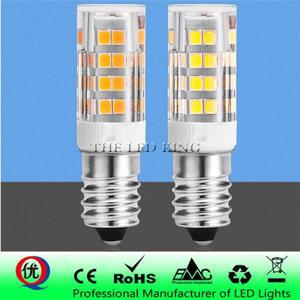360도 할로겐 E12/E14 33PCS LED 전구 7W 220V SMD 세라믹 램프 교체 촛불 크리스탈 샹들리에 냉장고