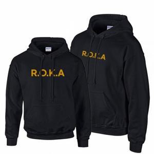후드티 기모 ROKA 블랙 옐로우