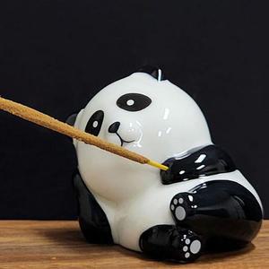 스틱 힐링인고급테리어 눈 판다 홀더 인센스 뜬