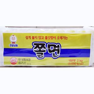 천일식품 쫄면(2K)/조리용쫄면/매운쫄면/쫄면사리/식당쫄면/업소용쫄면/면사리/가공식품/쫄면사리업소