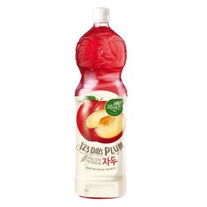 웅진 자연은 자두 1.5L x 12개 자두 주스 쥬스 과즙 음료