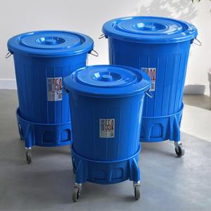 원형 플라스틱 청통 만능용기 보관용 대형 환수통 청소용품 운반구 세트 55L 75L 110L 깔끔