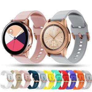 삼성 갤럭시 시계 6 5 4 3/화웨이 시계 4 GT3 용 20mm 22mm 실리콘 스트랩 Amazfit GTS 용 로즈 골드 버클