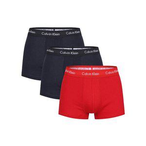 [CK Under Wear]CK 3종세트 언더웨어 남성 사각 드로즈 팬티 B타입 네이비/네이비/레드