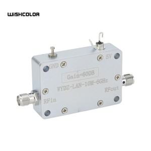Hamgeek 10MHz-6GHz 60dB 고이득 LNA 광대역 증폭기 RF 신호 드라이브  RX용 SMA 암 커넥터가 있는 저잡음