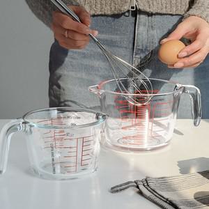 베이킹 계량컵 500ml 1000ml 라면계량컵 눈금 비커