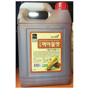 황물엿(이츠웰 5k)달콤한 큰물엿 물엿통 조리용 요리용 식당 업소 손잡이 맥아 조청 올리고당 달달한