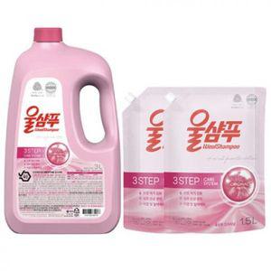 울샴푸 오리지널 중성세제 본품 3L + 리필 1.5L 2개
