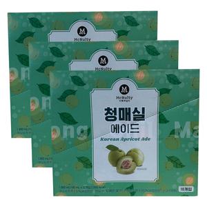 맥널티 청매실 에이드 190ml 30팩 파우치 편의점음료