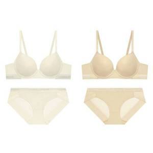 [코데즈컴바인]베이직 여성 노와이어 브라팬티 2세트(CEWBRBP162CRMSK) 5008142