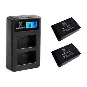 퓨어클리어 캐논 LP-E17 2구 충전기+배터리2 EOS R50V 파워샷 V1