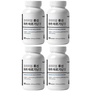 프리미엄 류신 마카 아르기닌 정 1,000mg x 60정 단백질 아미노산 x 4개