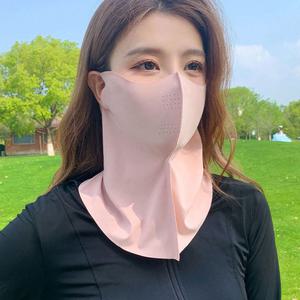 KC인증 3D 입체 아이스실크 넥페이스 가드 UPF50+ 자외선차단 쿨링 이어스트랩