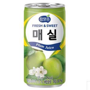 VCM 참맑은 매실 175ml 30캔캔주스 과즙음료 쥬스 음료수 과일수