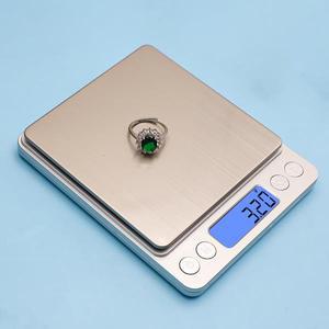 포켓 디지털 저울 전자 범위 3kg 500g 정밀 0.1g LCD 디스플레이 보석 주방 음식 무게 용 2 트레이