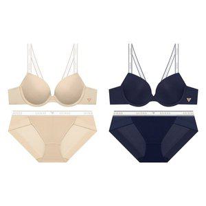 [게스언더웨어](강남점)(2종택1)컬러믹스 화이트밴딩 와이어브라+팬티세트(GDWBR212/BP212)