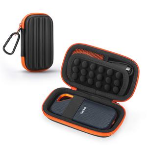 외장하드2tb SanDisk Extreme Pro/SanDisk 휴대용 외장 SSD 1TB 2TB 4TB용 Yinke 하드 케이스 여행용 보호