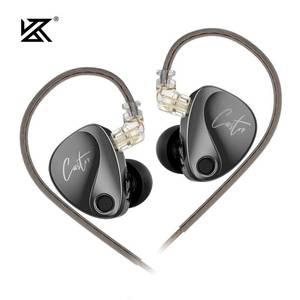 수영이어폰 KZ Castor In Ear HiFi 이어폰 2DD 하이 밸런스드 아마츄어 모니터 헤드폰 취소 이어 버드