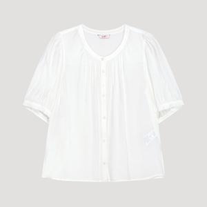 [롯데백화점]리스트 라운드넥 볼륨 소매 블라우스 TWWBLP62050