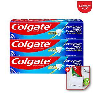 [콜게이트]콜게이트 colgate 1450ppm 잇몸 충치 예방 불소 레귤러 치약 100gx3개+치약짜개