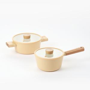 네오플램 메이즈 IH 세라믹 냄비 2종 세트 (18cm 편수+ 20cm 양수)