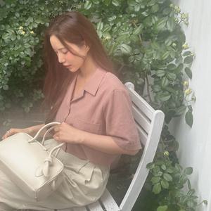 [빅사이즈]이블렛 모프덴 린넨 카라 셔츠 제이스타일