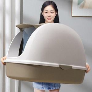 대형 고양이 화장실 초대형 검은색 냄새 아보 자동화장실 탑도어 SJ율 복도
