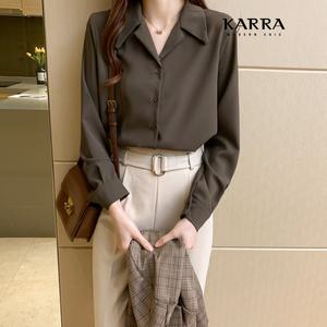 [카라]KARRA 앵글버튼블라우스 A3F1550