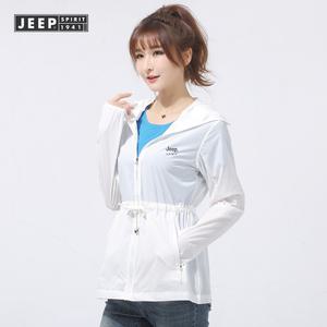 JEEP 지프 여자 여름 집업 레인 후드 롱 바람막이 경량 점퍼