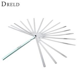 DRELD 17 블레이드 스파크 플러그 두께 간격 메트릭 필러 게이지 미터법 측정 0.02 ~ 1mm 강철 도구 300mm