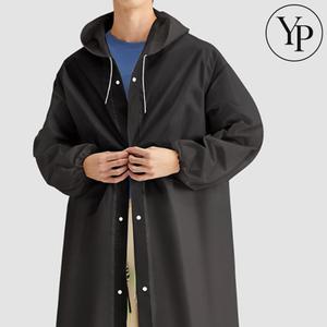 성인용 후드 레인코트 비옷 남여공용 등산 낚시 장바대비 우의 롱코트 우비 판초 심플 자켓