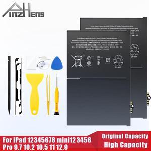 PINZHENG 태블릿 배터리 iPad 5 6 Air 1 A1474 A1893 2 A1566 10.2 Mini 3 4 Pro 9.7 12.9