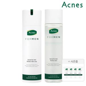 아크네스 포맨 퍼펙트 올인원 200ml+스킨200ml(올인원30mlx4개)
