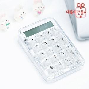 일반계산기 CoolKiller 쿨킬러 기계식 계산기 미니계산기 투명 휴대용 키보드