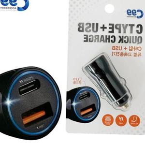 차량용충전용품 C타입 USB 듀얼포트 급속충전기1221 고속
