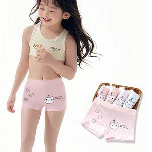 럭키야옹 여아동 속옷 사각 드로즈팬티 5종세트205621유아속바지 아드로즈 아기 아속바지 아속옷