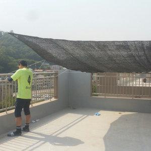 차광망 차광막 그늘막 그늘망 차양막 4면봉제 옥상